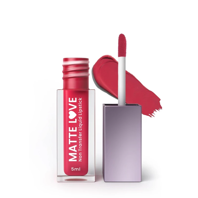 Transfer-Proof Formula: Tired of leaving your lipstick behind on everything? Hilary Rhoda's Matte Love Non-Transfer Liquid Lipstick is a dream come true! This lipstick's matte, waterproof formula ensures your vibrant colour stays right where it belongs – on your lips. It's truly a long-lasting lipstick that won't budge! Smooth Glide: Applying your favourite shade has never been easier! Hilary Rhoda's Matte Love Non-Transfer Liquid Lipstick glides on like a dream, giving you a smooth, even, and highly pigmented finish in just one swipe. It's the perfect lipstick for women who want effortless beauty. Long-Lasting: Experience the power of a truly long-lasting lipstick with Hilary Rhoda's Matte Love Non-Transfer Liquid Lipstick. You'll enjoy a stunning velvety matte finish that stays fresh and fabulous for hours, making it perfect for your busiest days and most exciting nights. - Thumbnail 7